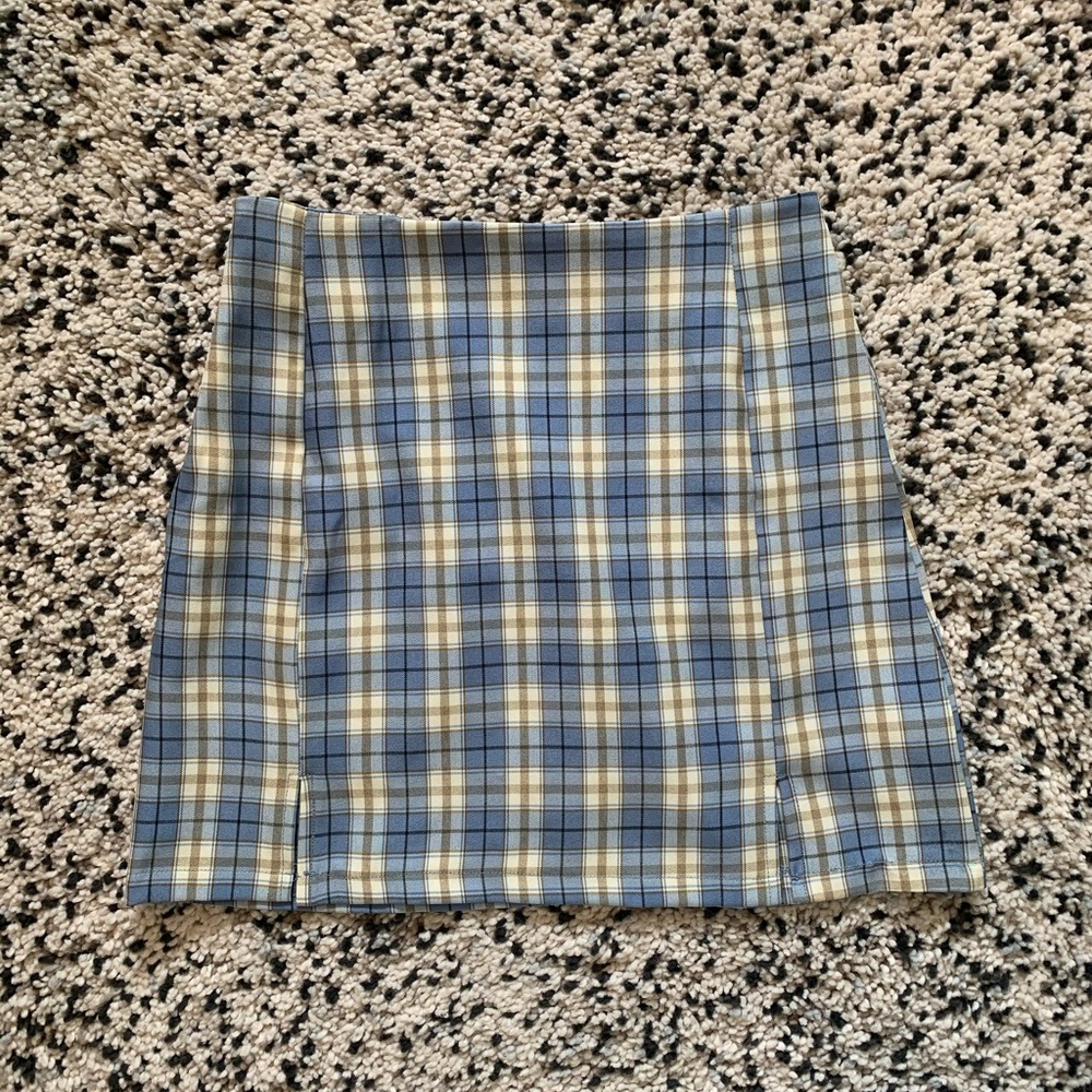 Blue Plaid Mini-Skirt 💙🦋
